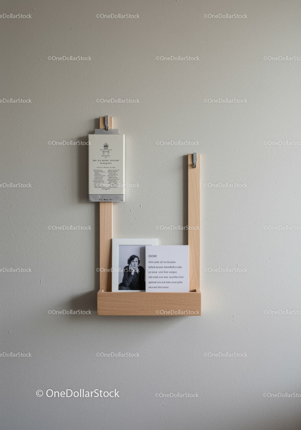 Wooden Wall Shelf and Mail Organizer for Modern Home Office