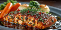 Gourmet Grilled Salmon with Fresh Herbs and Vegetables