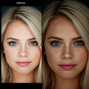 Before and after Dark Portrait Lightroom preset edit