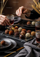 Elegant Chocolate Truffles and Gourmet Sweets for Luxury Dining