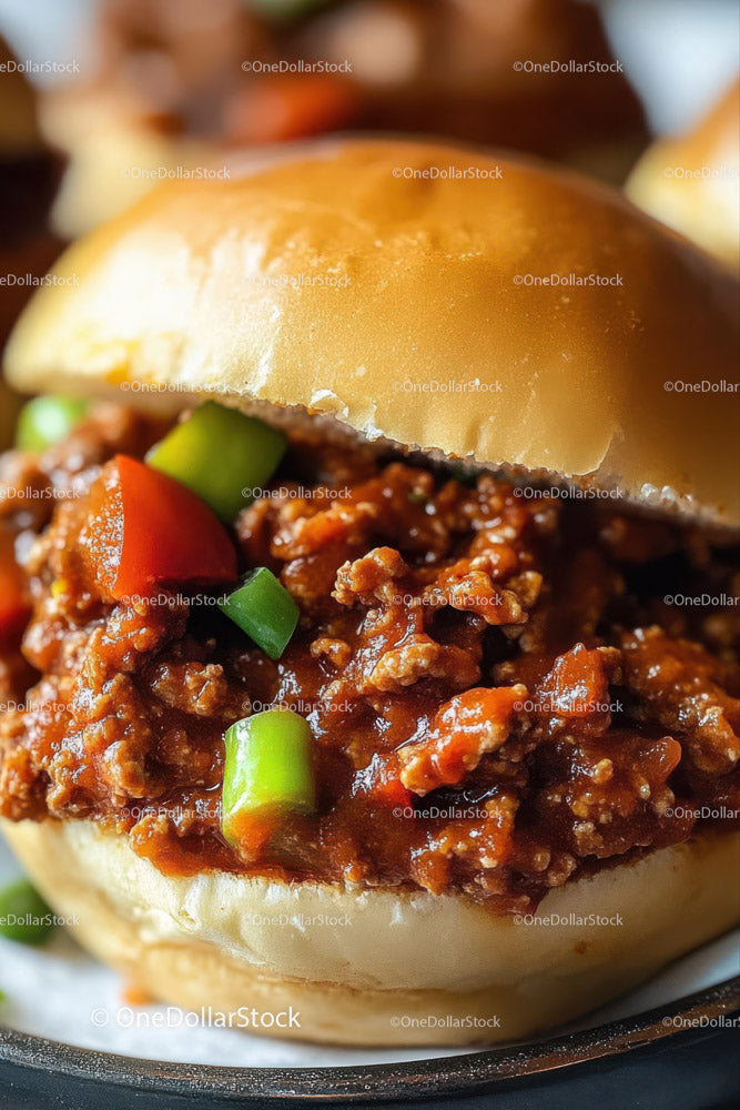 Soczysty burger wołowy ze świeżymi warzywami i grzanką