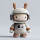 Futuristic Toy Robot with Large Eyes and Bunny Ears for Kids