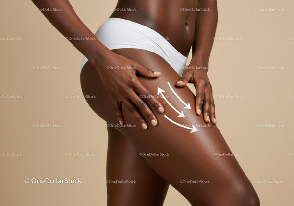 Silky Smooth Skin Woman Applying Lotion on Thigh for Body Care