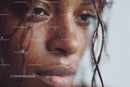 Close-up of Emotional Woman with Tears and Wet Skin