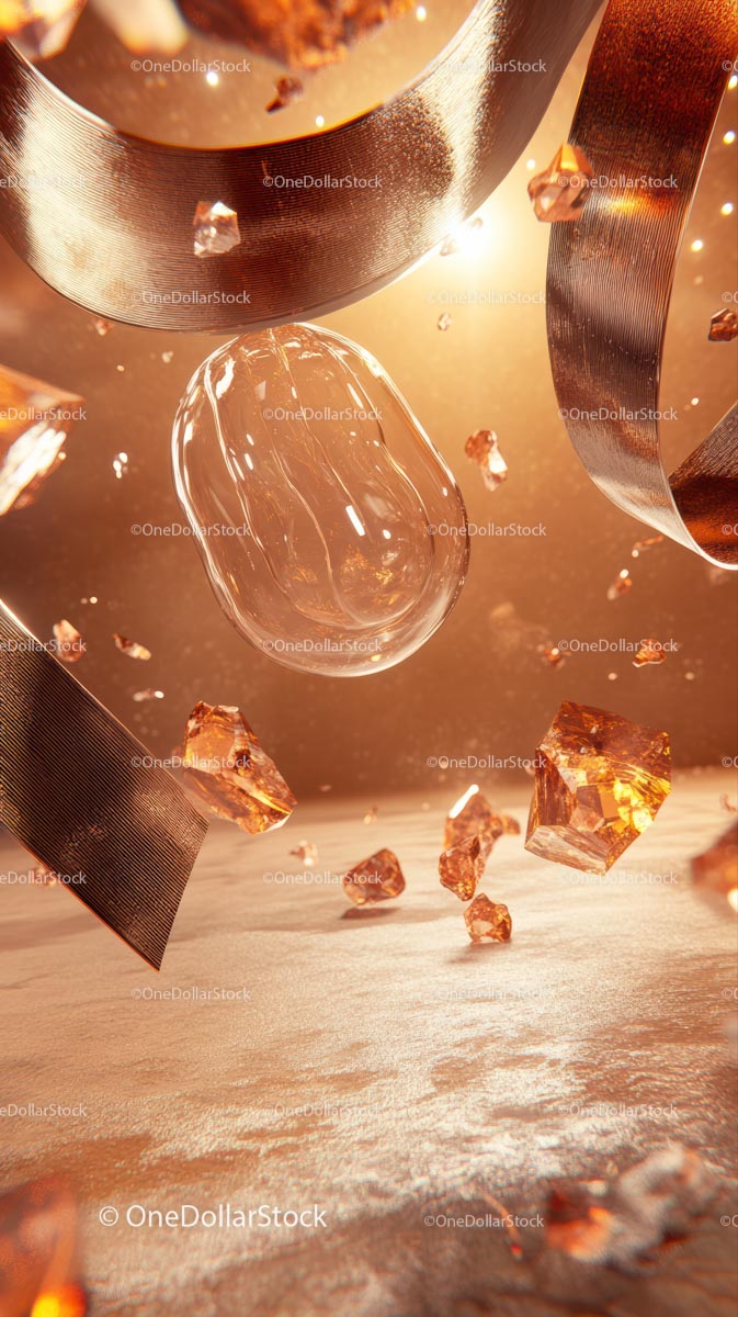 Beautiful Crystal and Diamond Gems in Sparkling Display