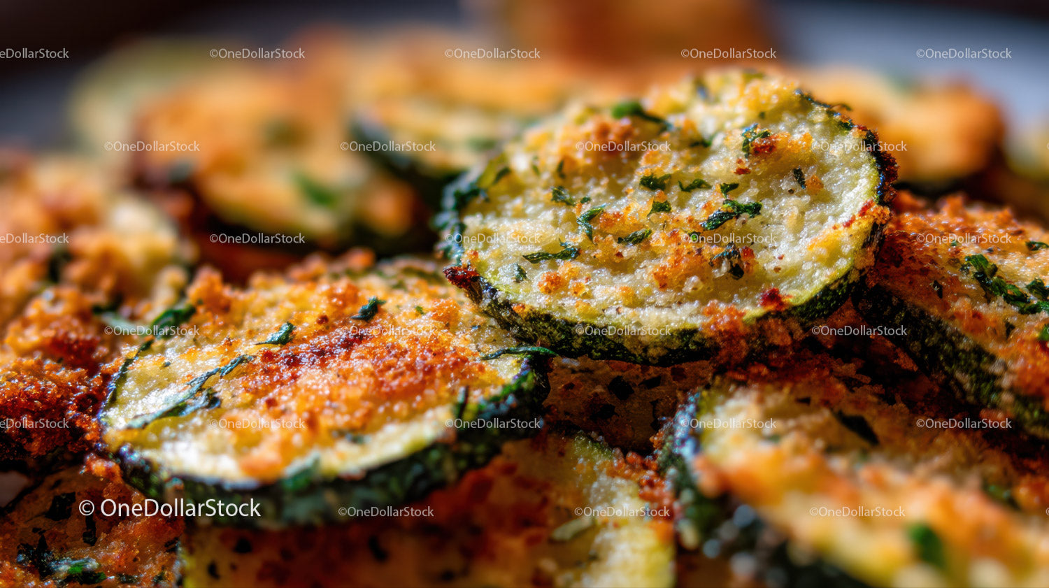 Crispy Golden Brown Zucchini Fritters with Herbs