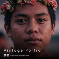 Vintage Portrait Lightroom presets cover preview