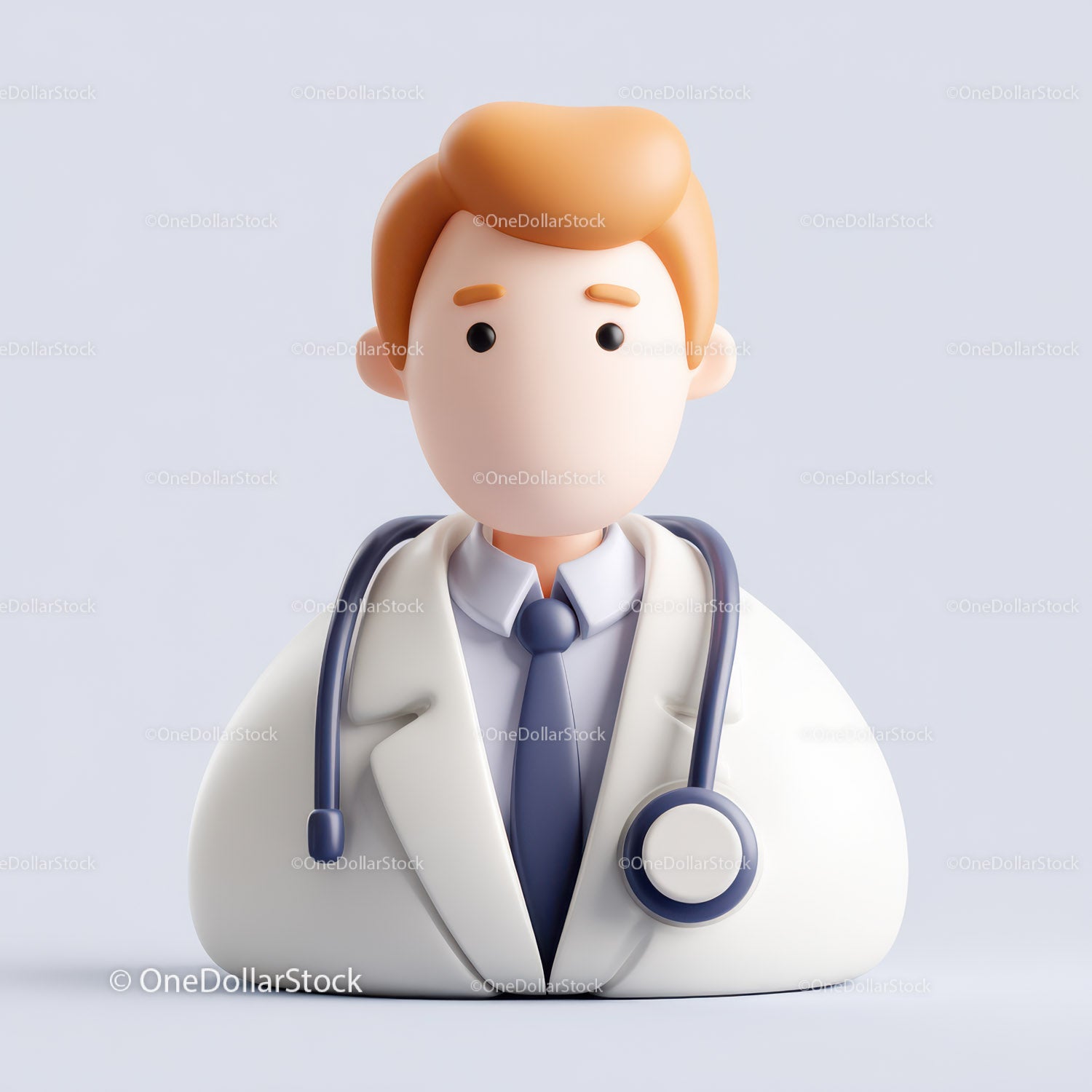 Friendly Doctor Figurine with Stethoscope for Healthcare Professionals