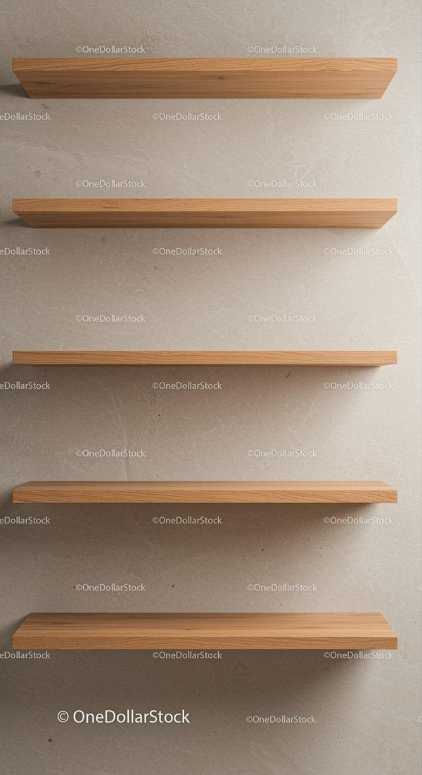Minimalist Wooden Shelves for Modern Interior Decor