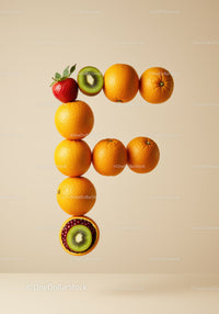 Creative Question Mark Shape Made of Fresh Fruits