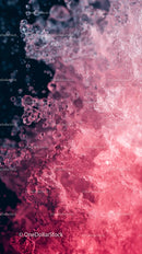 Close-up of Pink Bubbles and Sparkling Liquid with Effervescent Texture