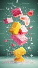 Colorful Sponge Set for Household Cleaning Kitchen and Bathroom