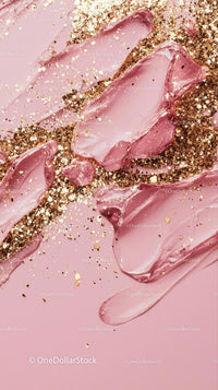 Pink Nail Polish Swatches with Glitter and Glamorous Finish