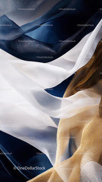 Elegant Flowing Silk Fabric in Rich Shades for Fashion and Design