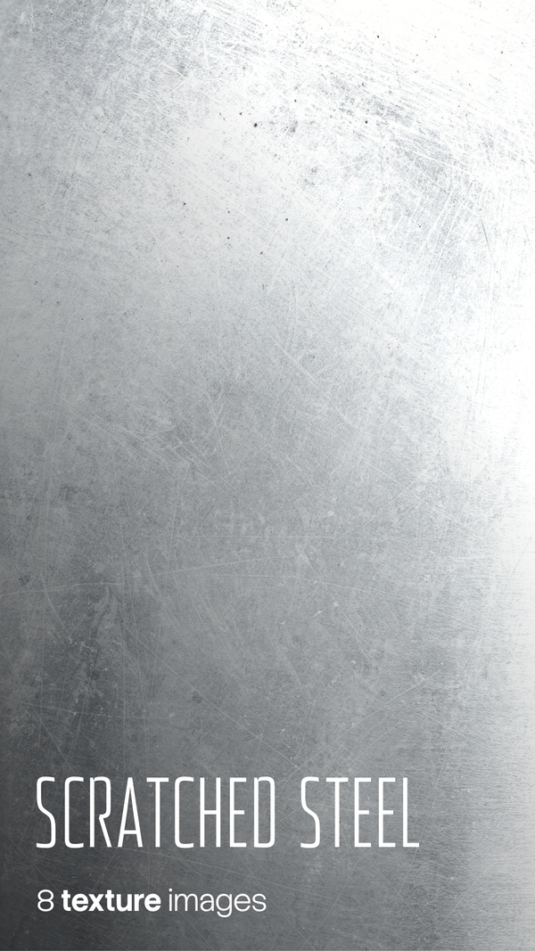 Scratched Steel Textures (8 JPG files)