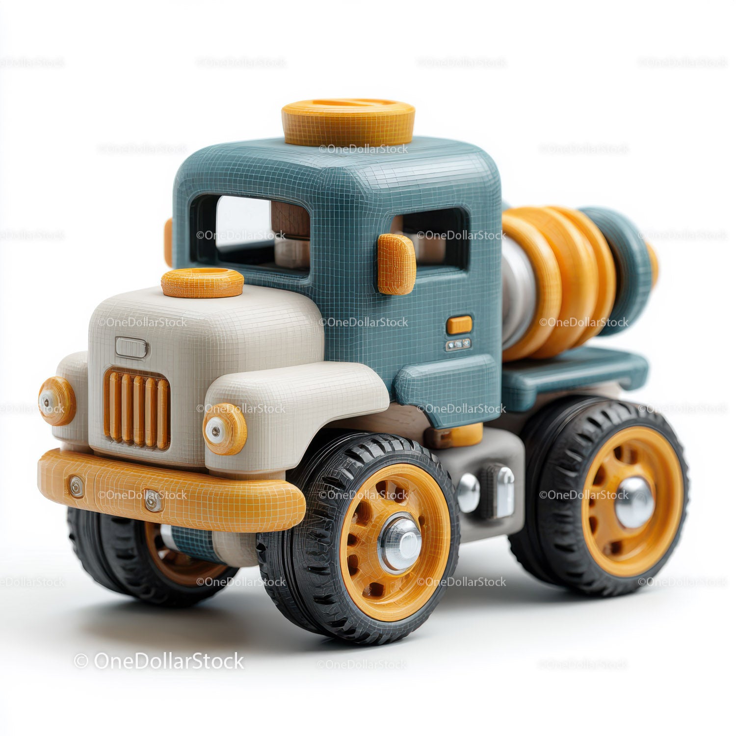 Futuristic Toy Robot with Large Eyes and Bunny Ears for Kids