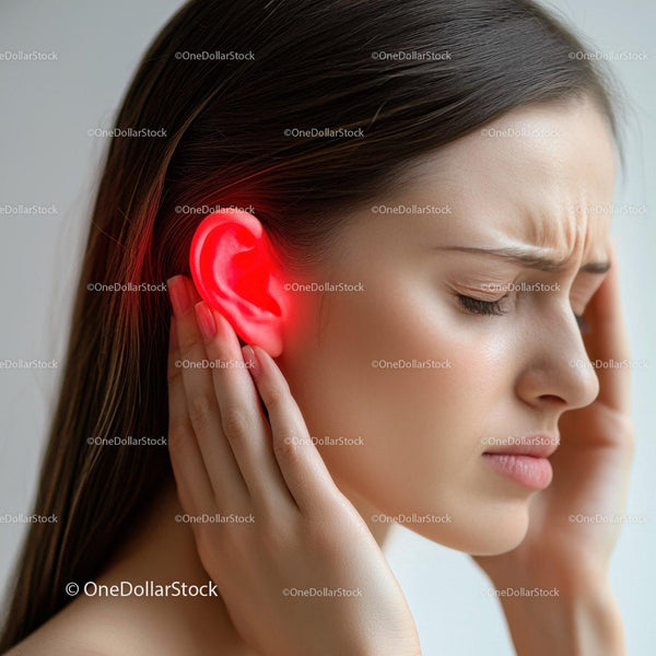 Woman Experiencing Ear Pain and Discomfort