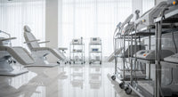 Modern Hospital Room with Advanced Medical Equipment and Patient Beds
