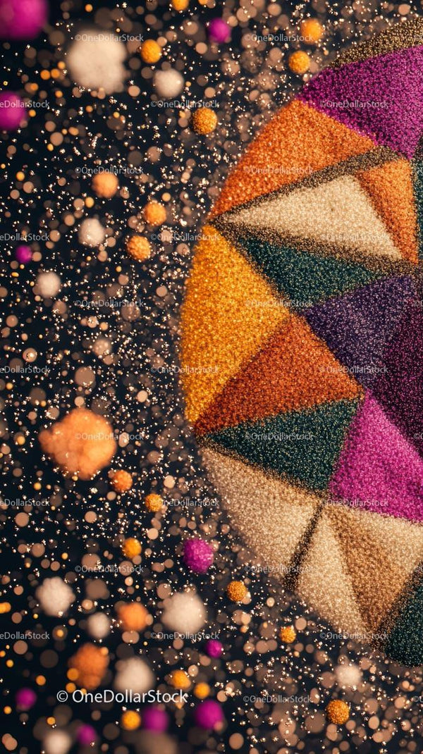 Vibrant Glitter and Confetti for Celebration and Party Decor
