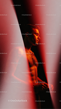 Before and after Crimson Blur Photo Overlays effect