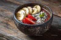 Delicious Acai Bowl with Fresh Fruits and Chia Seeds