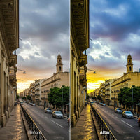 urban photography edit with Cinematic Colorful Streets Lightroom presets