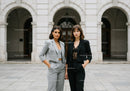 Style and Confidence of Businesswomen in Urban Cityscape