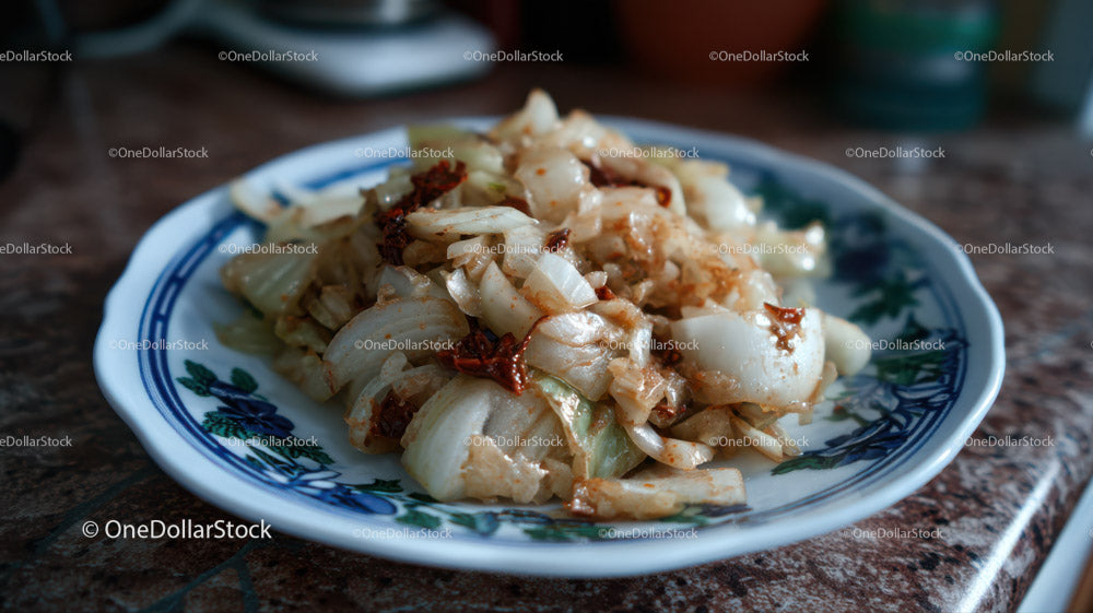 Stir-Fried Cabbage with Crispy Edges in Asian Style