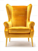 Stylish Yellow Velvet Armchair for Modern Home Decor
