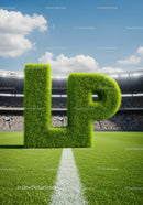 Green Grass Letters Forming Up on Sports Field