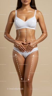 Fitness Model Demonstrating Body Contouring and Toning Techniques