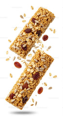 Healthy Granola Bars with Seeds and Dried Cranberries