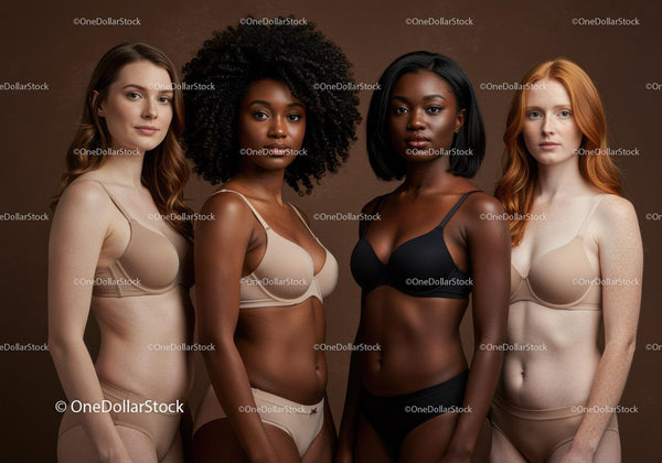 Diverse Women Embracing Natural Beauty in Lingerie