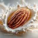 Almond Splashing in Creamy Milk for Delicious Food Photography