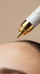 Close-Up of Microneedling Device Treating Skin for Rejuvenation