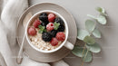 Berry Parfait with Raspberries Blackberries and Oatmeal