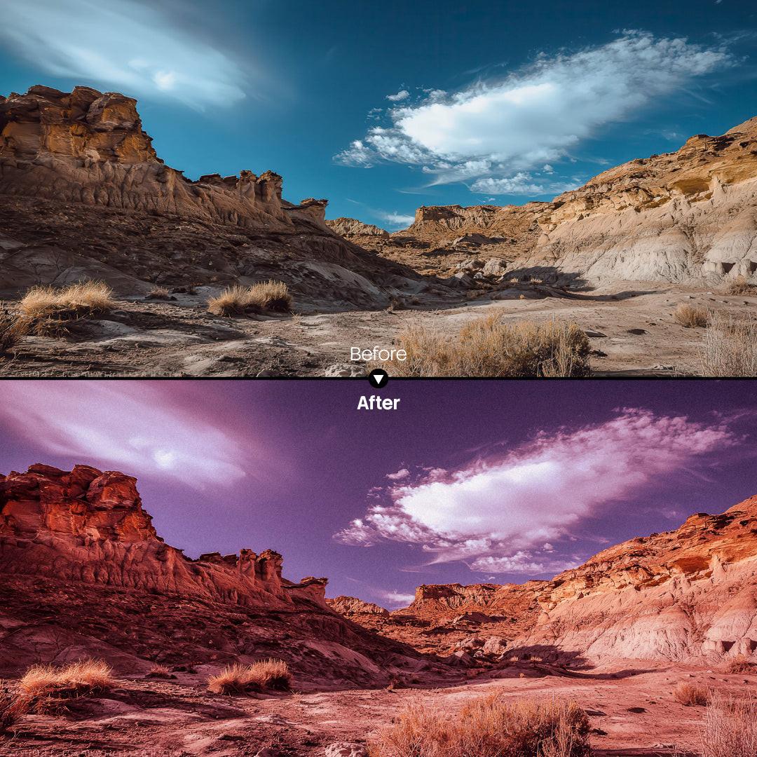 urban photography edit with Grain Namib Lightroom presets
