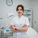 Confident Female Healthcare Professional in Medical Clinic Setting