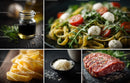 Fresh Italian Pasta with Cherry Tomatoes and Mozzarella Cheese