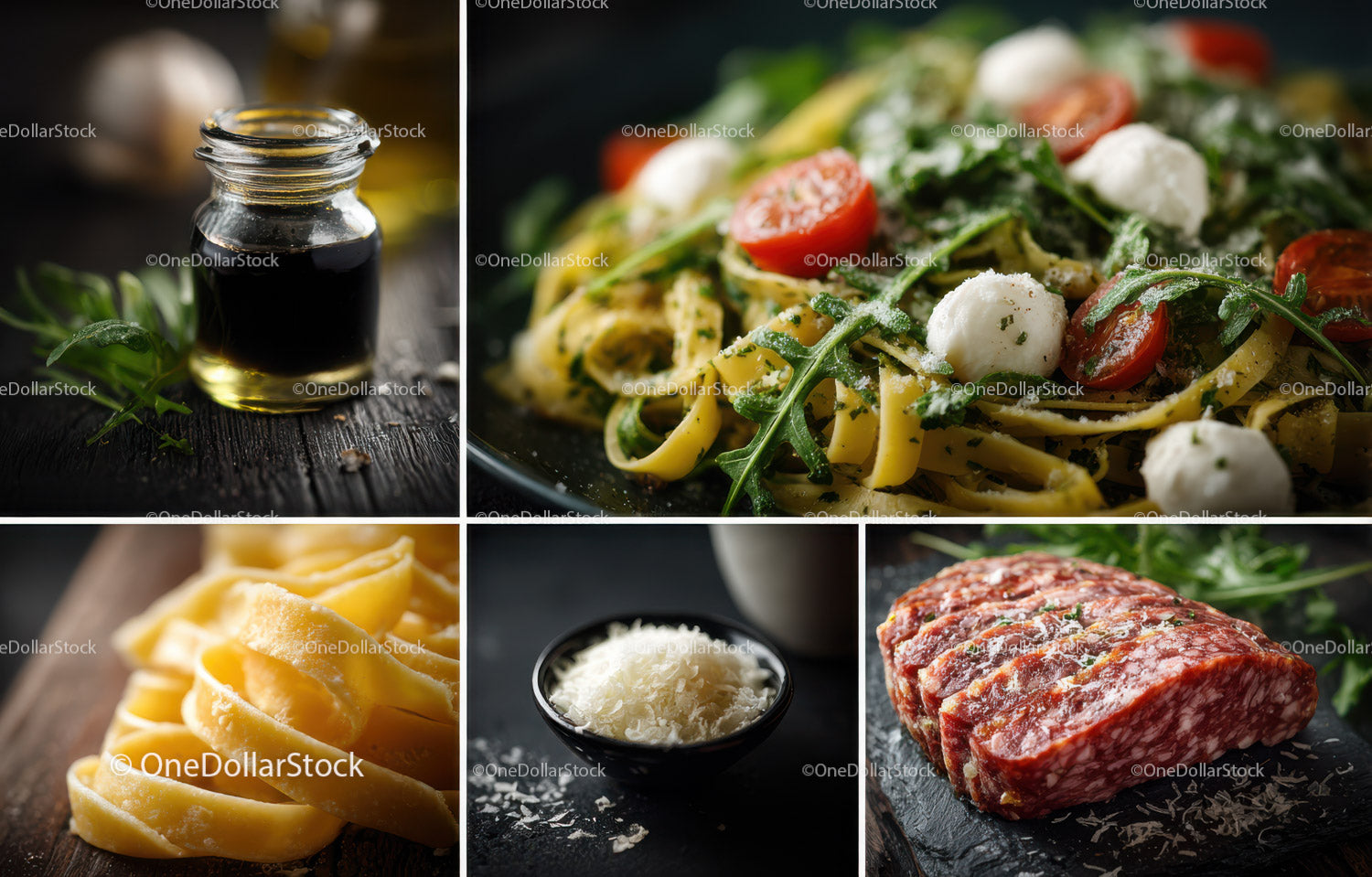 Fresh Italian Pasta with Cherry Tomatoes and Mozzarella Cheese