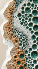 Close-up of Colorful Soap Bubbles with Intricate Patterns and Dynamic Texture