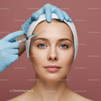 Woman Receiving Botox Injection for Facial Rejuvenation