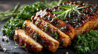 Herb-Garnished Grilled Chicken Breast with Fresh Greens