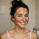 Young Woman with Facial Exfoliation and Glowing Skin