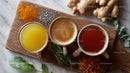 Natural Herbal Tea Ingredients with Fresh Ginger and Spices