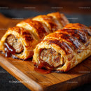 Delicious Sausage Roll with Crispy Pastry and Savory Filling