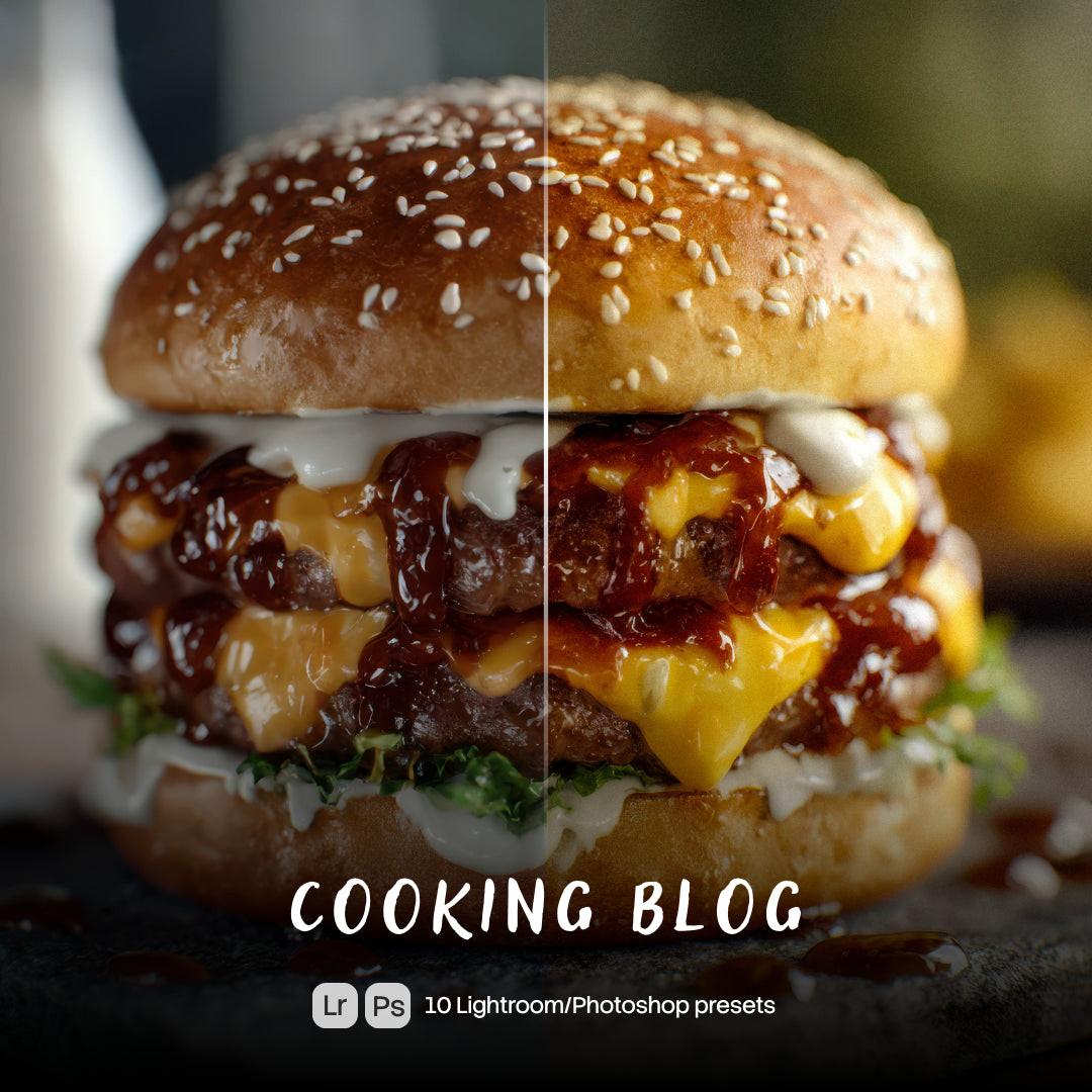 Cooking Blog Lightroom presets cover preview