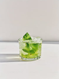 Refreshing Mint Mojito Cocktail with Crushed Ice