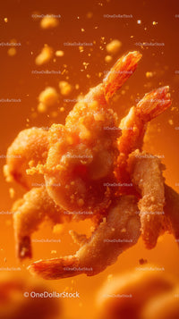 Crispy Tempura Prawn Close-Up for Gourmet Food Photography