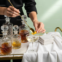 Elegant Cocktail Being Prepared in a Luxurious Bar Setting